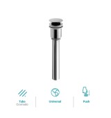 DESAGUE PUSH DE 1 1/4" x 10" - UNIVERSAL  ITALGRIF