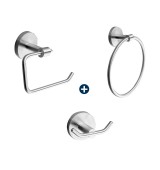COMBO KIT ACCESORIOS BAÑO INOX MARCA VAINSA