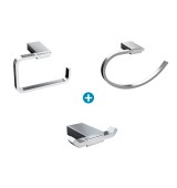 COMBO KIT ACCESORIOS BAÑO BUZIOS MARCA ITALGRIF