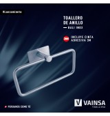 TOALLERO D ANILLO INOX BALI C/3M VAINSA